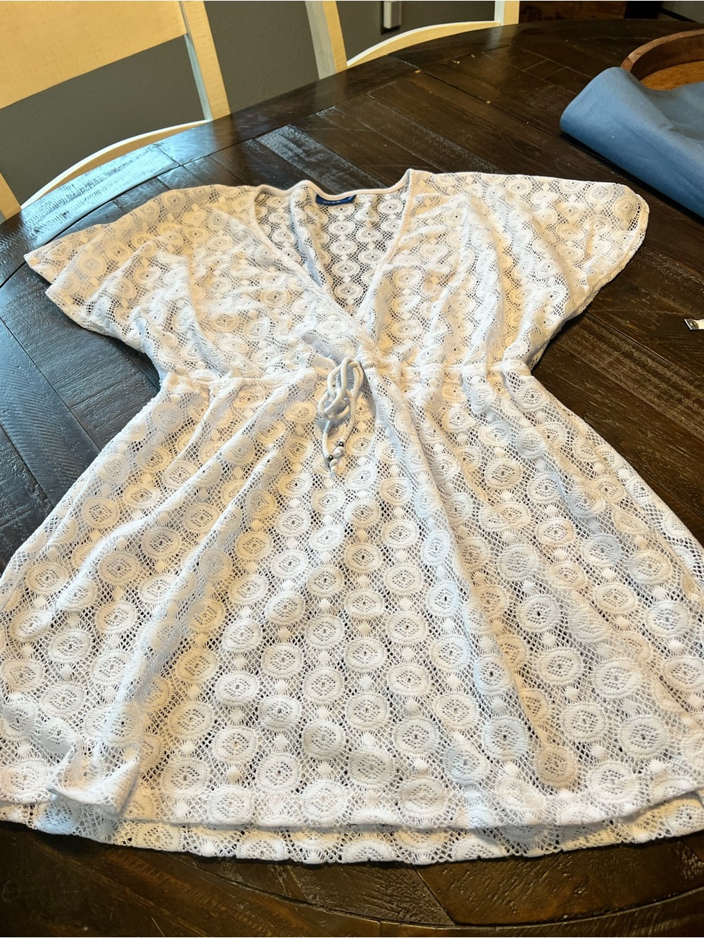 Apt. 9 White Crochet Tunic Cover-Up